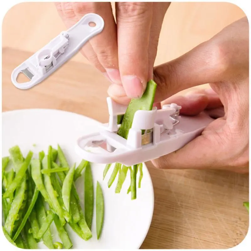 French Style Green Bean Vegetable Runner Cutter Slicer Stringer Peeler Remover