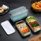 Microwave Bento Box Wheat Straw Child Lunch Box Leak-Proof Bento Lunch Box For Kids School Food Container