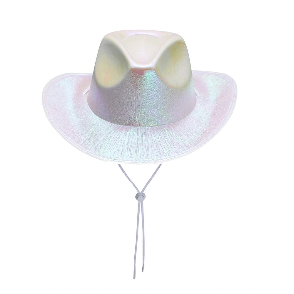 Cowgirl Hat Light Up LED Cowboy Hat Space Cowgirl Hat for Women Girls Halloween Costume Cosplay Party