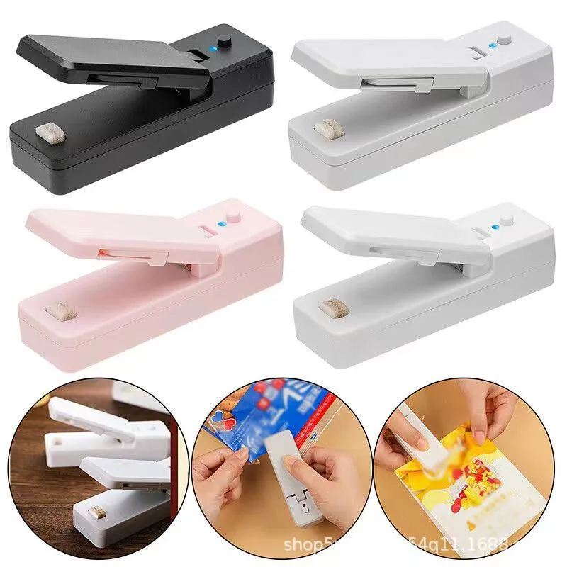 1pc Mini Heat Bag Sealing Machine Package Sealer Bags Thermal Plastic Food Bag Closure Portable Sealer Packing Kitchen Accessories