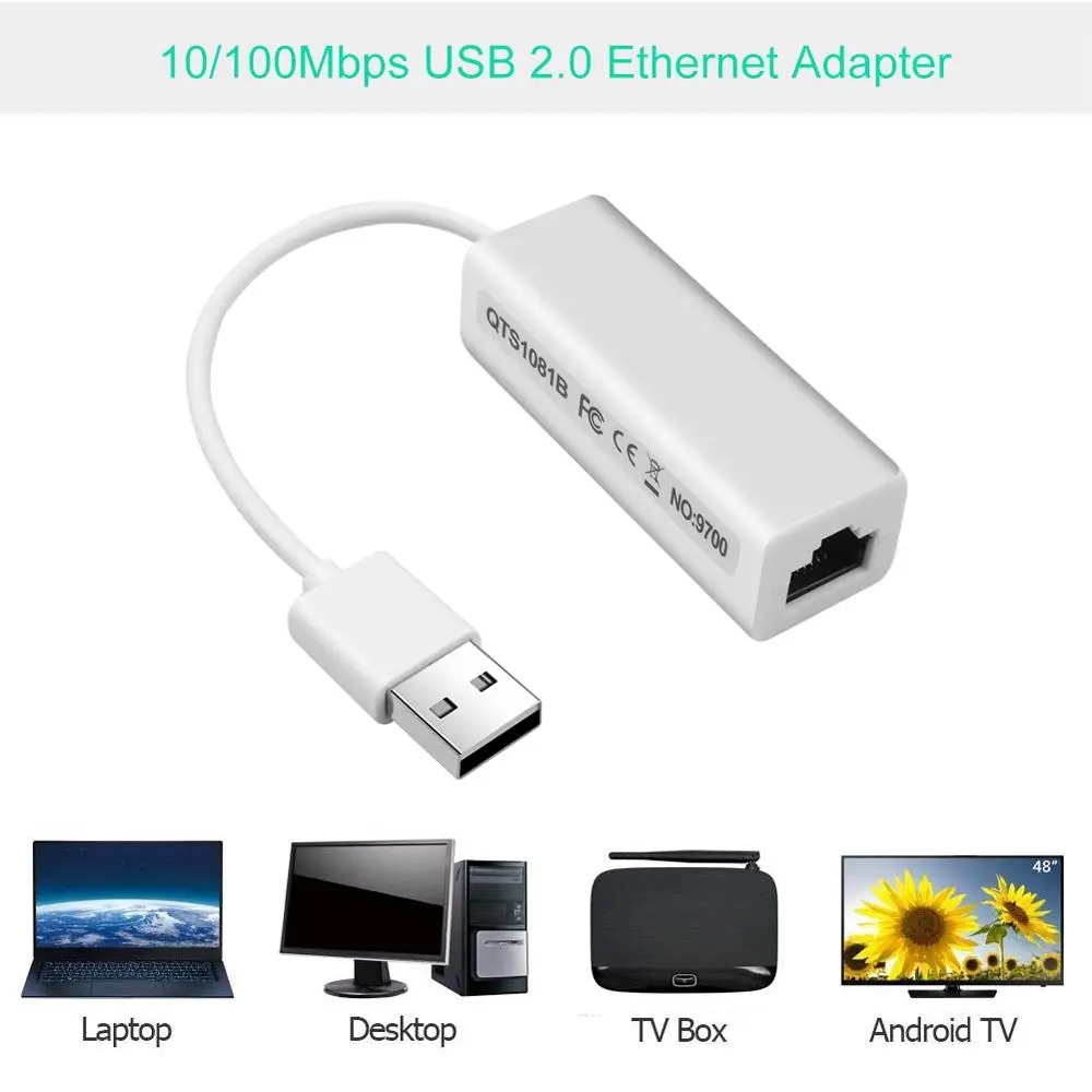 TYPE-C/USB To RJ45 Lan Adapter Network Card RD9700 High Speed Adapter For Mac OS Android Tablet PC Laptop Windows