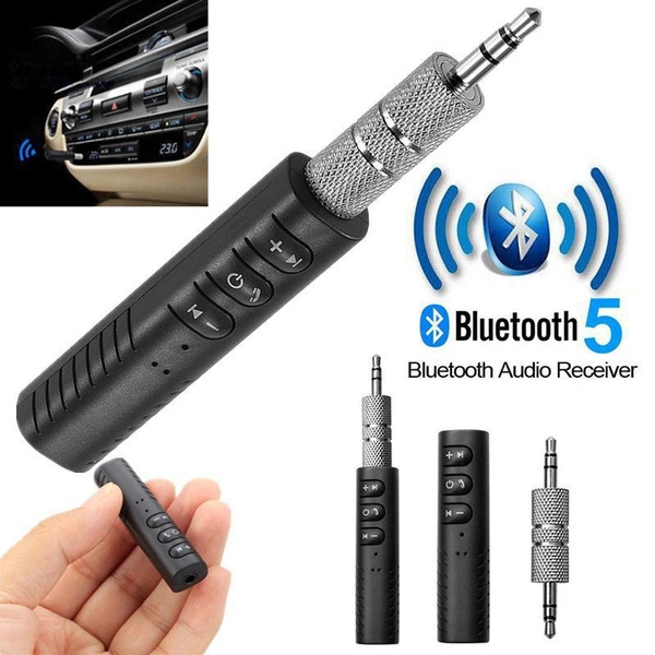 1 PC Universal Wireless Bluetooth 5.0 Transmitter Receiver 2 In1 Audio Adapter 3.5mm Aux