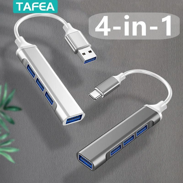 New 4 Ports USB/Type-C HUB Usb 3.0 Multi Splitter Adapter for Computer Accessories Phone Charger Usb Charger