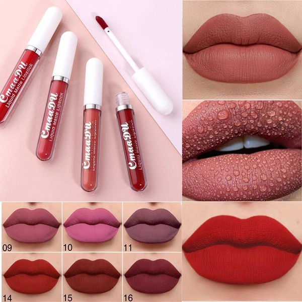 Sexy Velvet Matte Lip Gloss Liquid Lipstick Lipgloss Beauty Red Nude Waterproof Longlasting Makeup