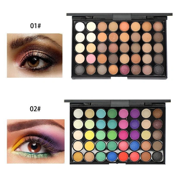 40 Colors Eyeshadow Multi-color Palette Matte Pearl Earth Color Eyeshadow Box Smoky Makeup Multi-color Palette