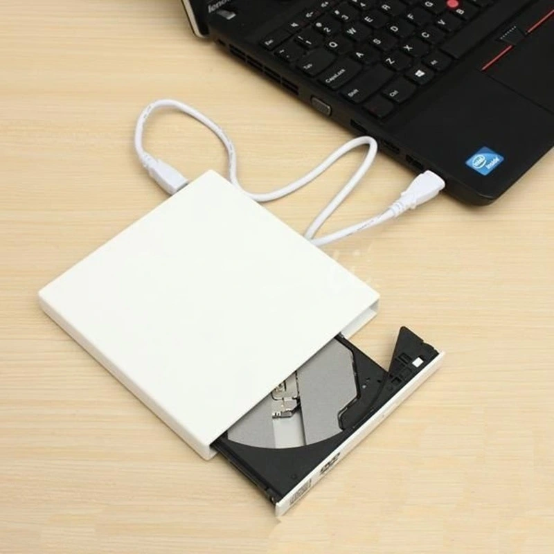 External CD DVD Drive, USB 2.0 Slim Protable External CD-RW Drive DVD-RW Burner Writer Player For Laptop Notebook PC Desktop Computer