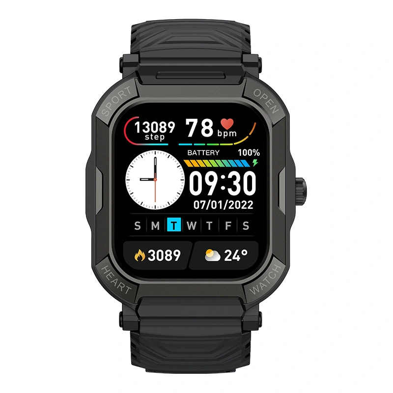 Smart Watch With BT Call, Wireless Call, Smart Watch For Men With Heart Rate & Blood Pressure Monitoring