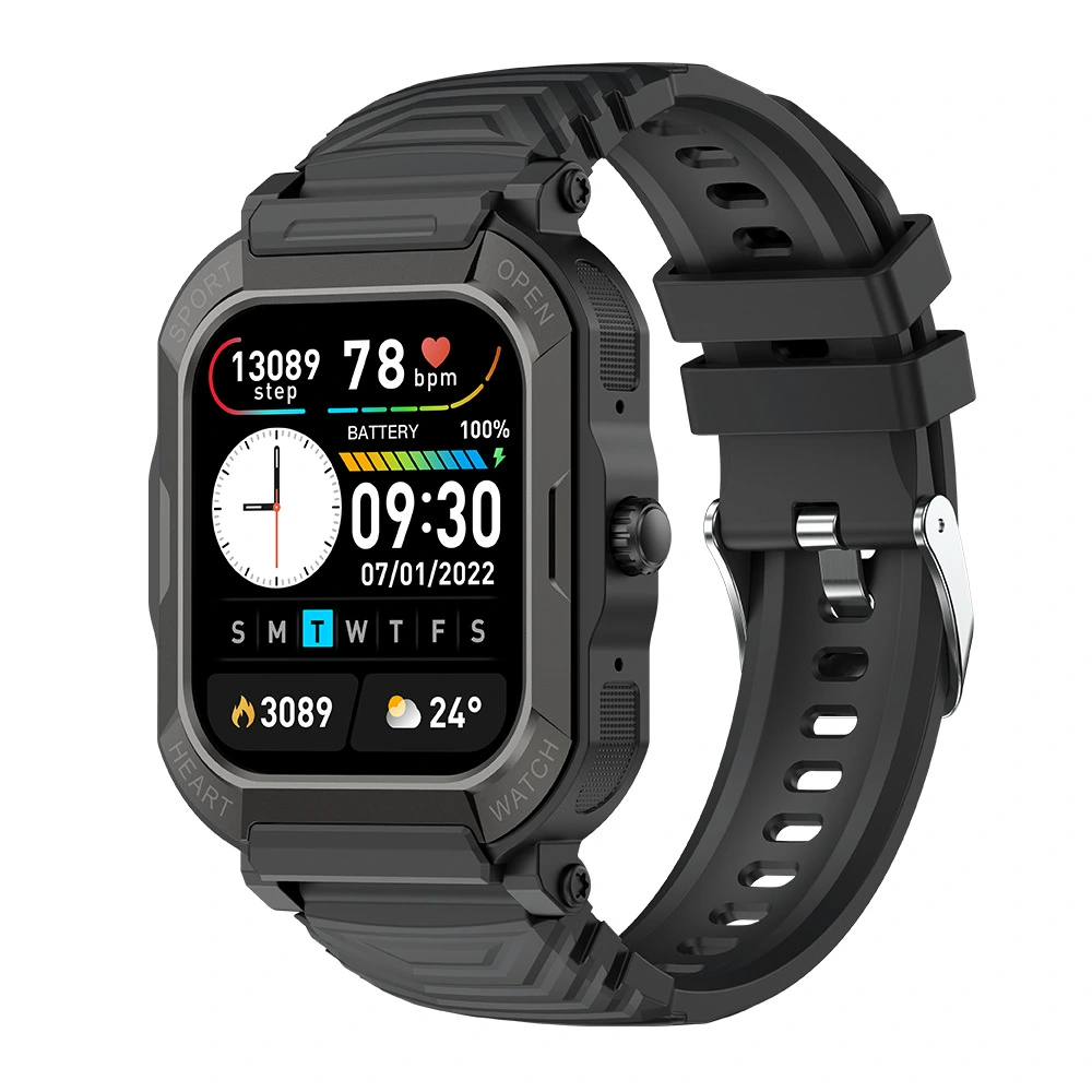 Smart Watch With BT Call, Wireless Call, Smart Watch For Men With Heart Rate & Blood Pressure Monitoring