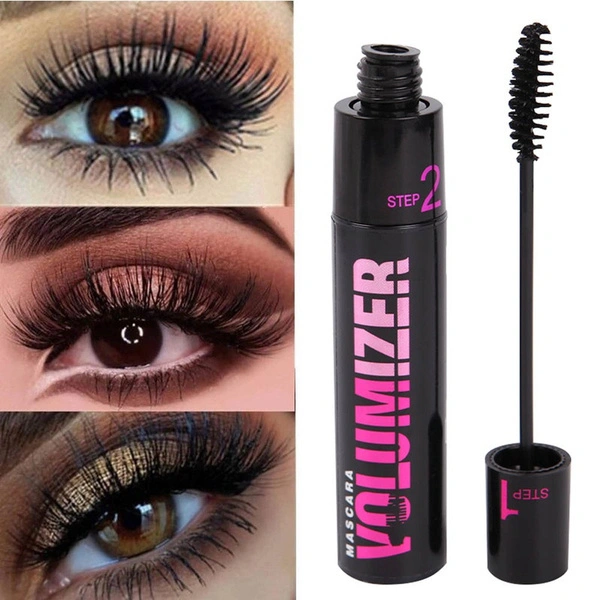 4D Silk Fiber Eyelashes Lengthening Mascara Waterproof Long Lasting Lash Black Eyelashes Extension Make Up 