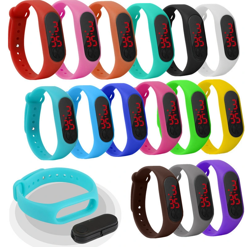 Fashion Men Led Digital Watch Women Casual Yoga Silicone Sports Wristwatch Children Kids Watches Outdoor Bracelet Watches Clock