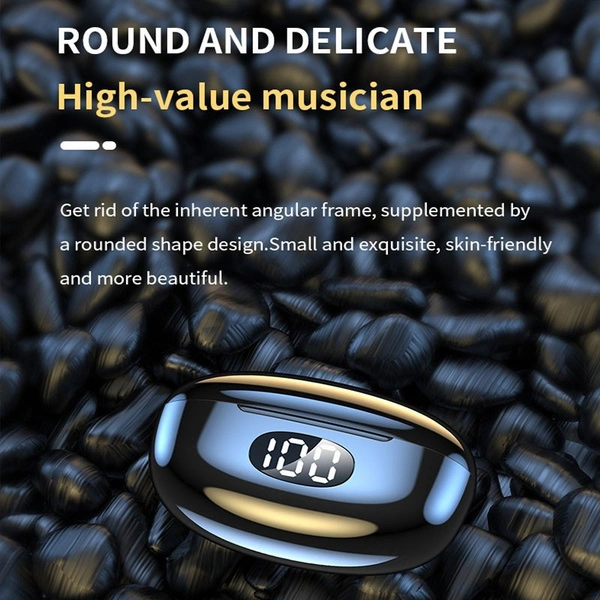 Bluetooth 5.2 Wireless Headphones Bass Headset Stereo Earbuds True Wireless Noise Cancelling Bluetooth Earphones with Charging Case