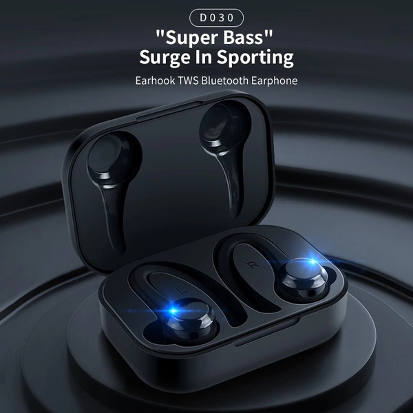 TWS Bluetooth Earphones with Microphones Sport Ear Hook Bluetooth Headset 8D Hifi Stereo Earbuds TWS In Ear Headphones