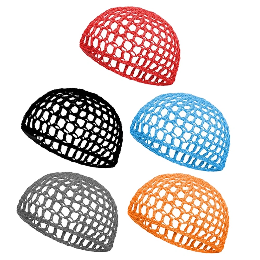 5Pcs Mesh Hair Net Hairnet Sleeping Crochet Hair Net Hair Covers for Women Girls