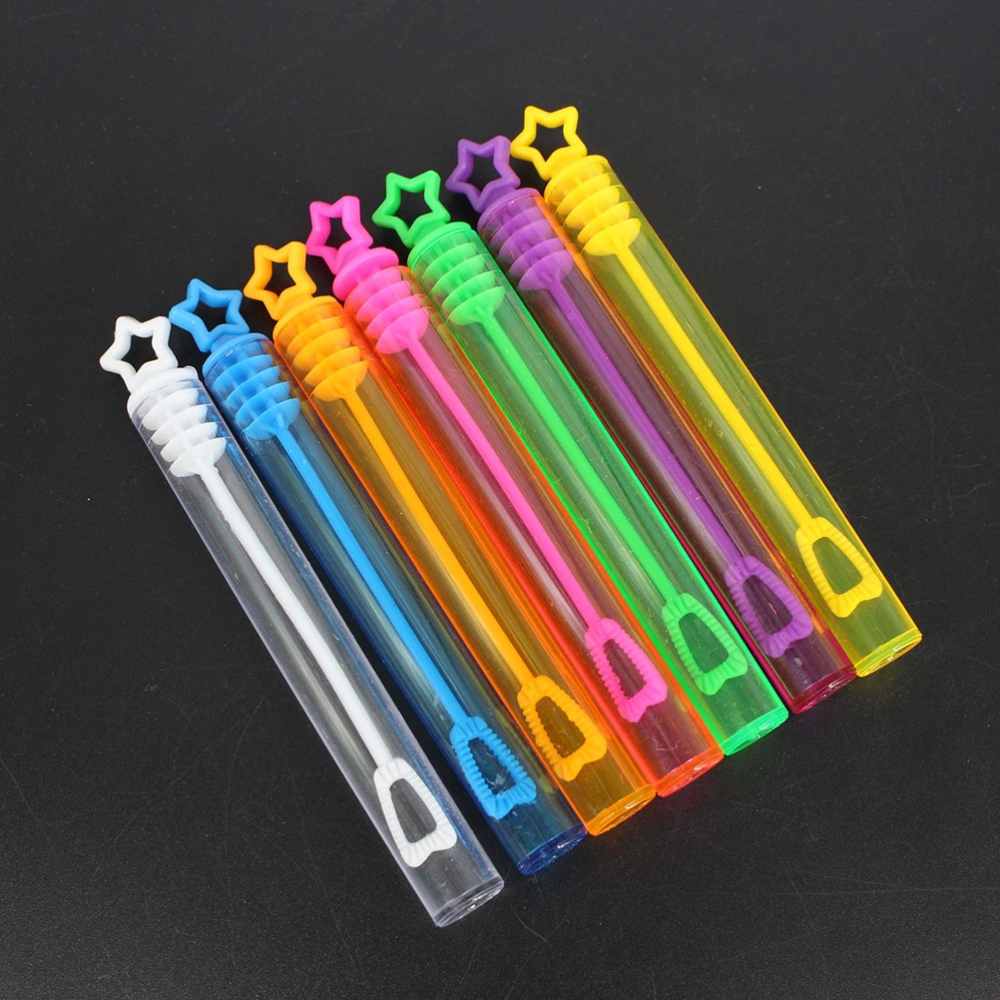 10pcs Pentagram Test Tube Bubble Stick Empty Bottles Wedding Christmas Festival Party Decoration (Random Color)