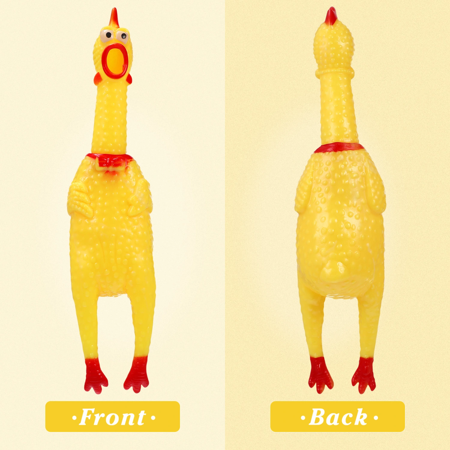 Screaming Chicken Squeaky Noise Shrilling Chicken Squawking Chicken Toy Noisemaker Novelty Gadget
