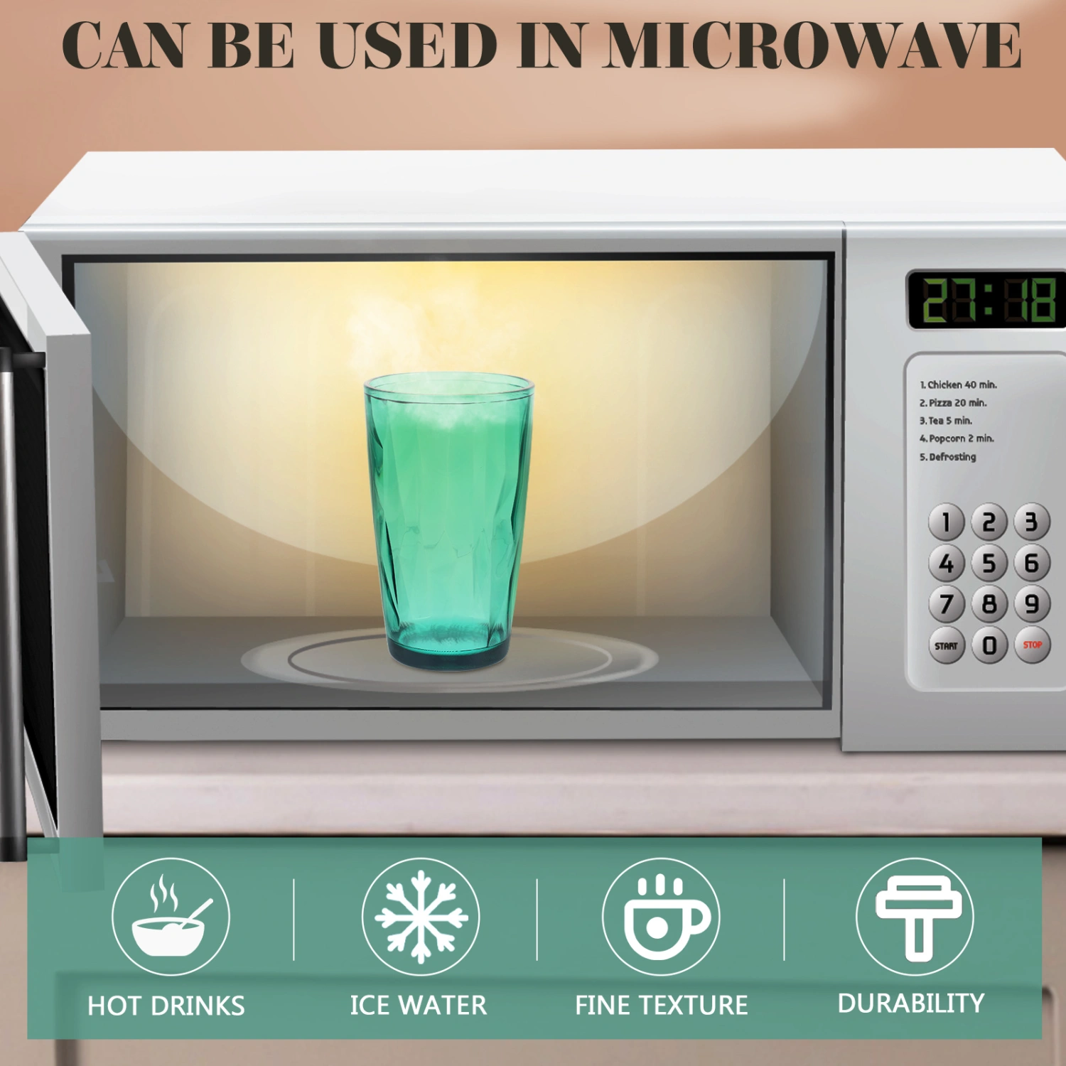 Multifunctional Acrylic Beverage Cup Decorative Party Cup Juice Cup Acrylic Coffee Cup