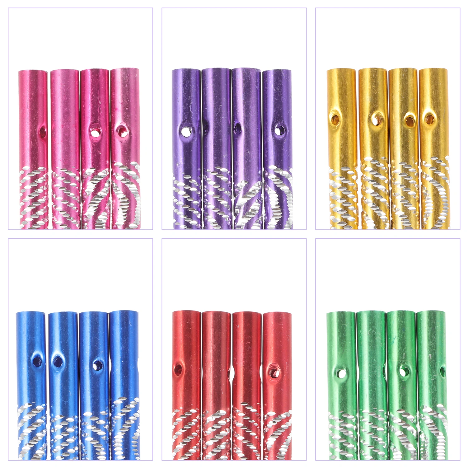 24pcs Wind Chime Tubes DIY Wind Chime Pipes Wind Chime Crafts Making Supplies