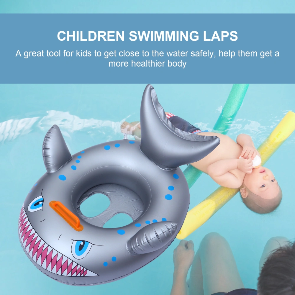 1PC Baby Swimming Ring Summer Float Seat Shark Design Baby Inflatable Pool Toy (Random Pattern)