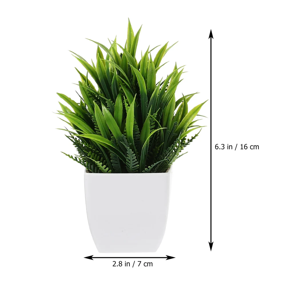 3pcs Small Fake Plants Mini Artificial Plants with Plants Home Office Fake Potted Plant Mixed Style