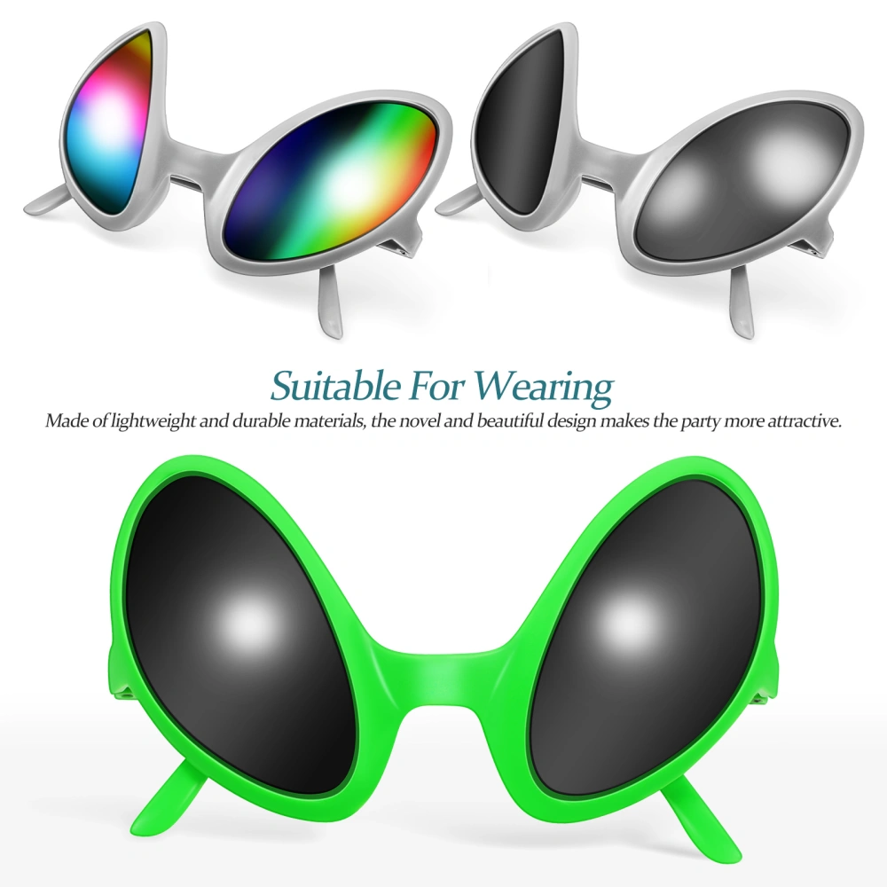 4 Pcs Alien Glasses Funny Sunglasses Simulation Alien Eyeglasses Party Costume Props