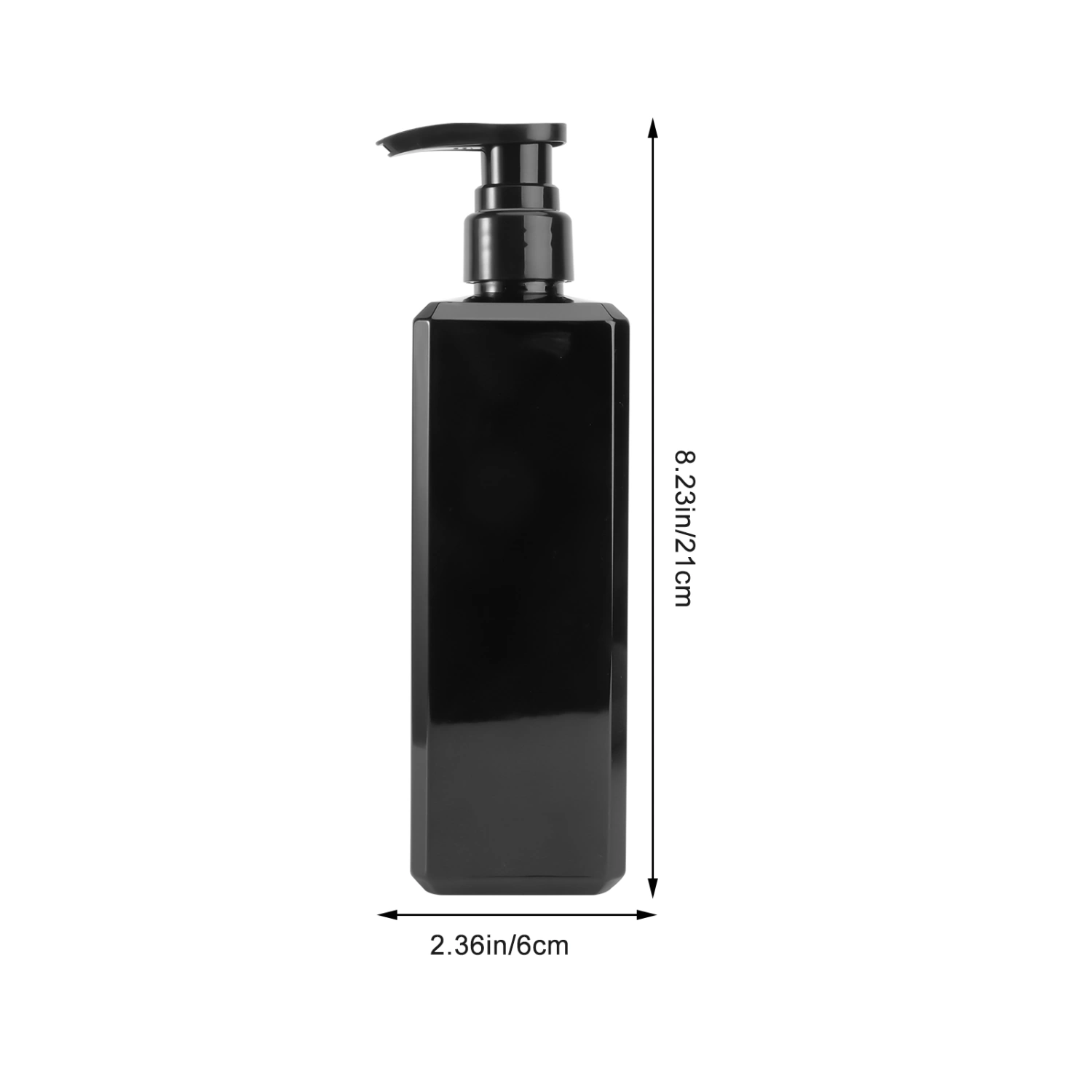 1pc Liquid Soap Bottle Shampoo Bottle Lotion Pump Bottle Shower Gel Holder Empty Container 500ml Black