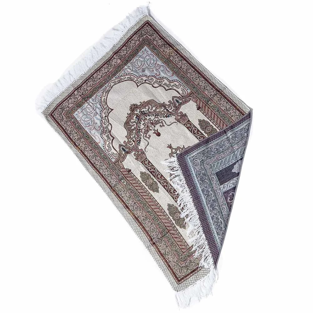 Cotton Yarn Prayer Mat Carpet Light Muslim Prayer Rug for Living Room Bedroom Hall
