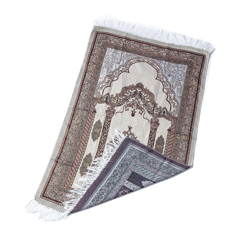 Cotton Yarn Prayer Mat Carpet Light Muslim Prayer Rug for Living Room Bedroom Hall