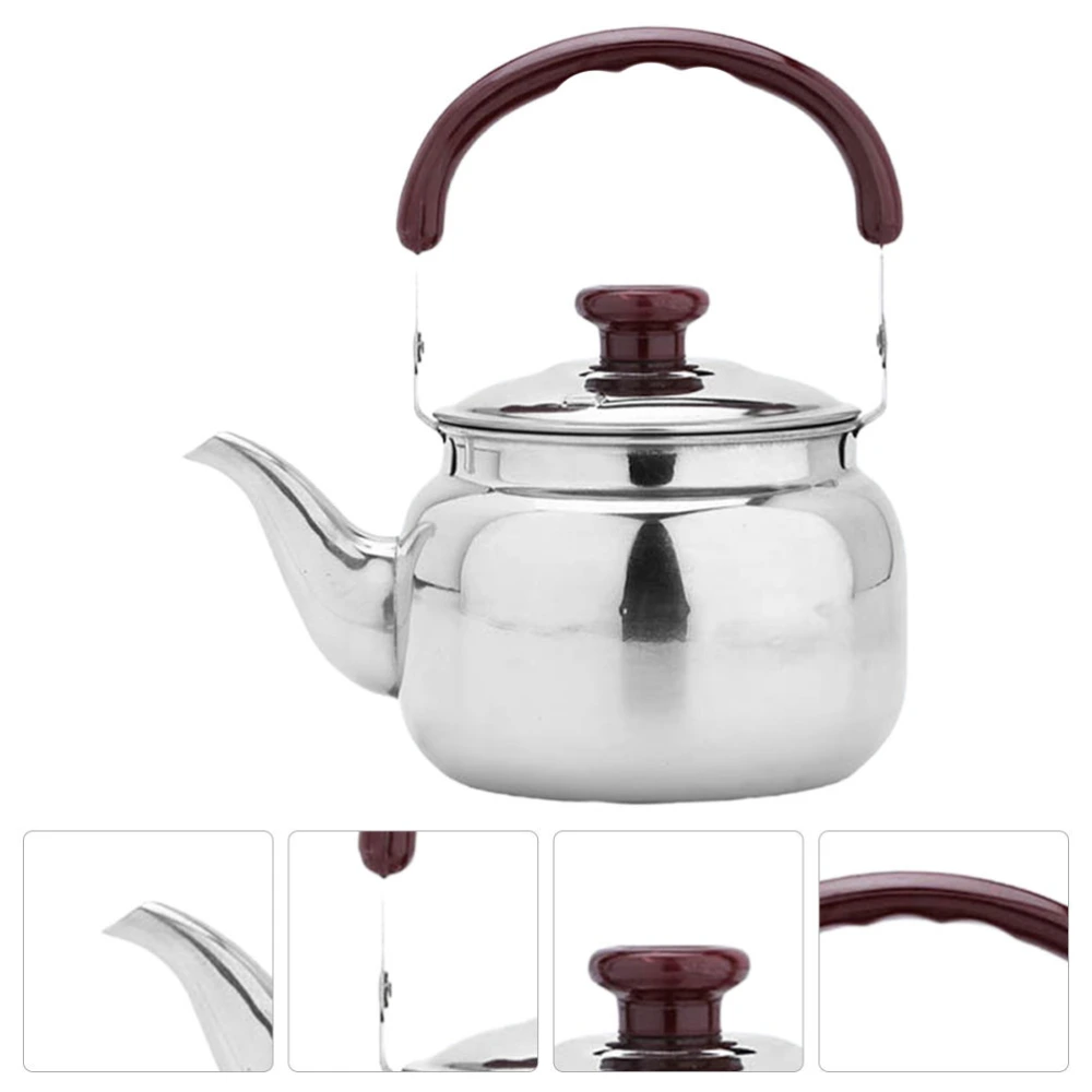 Stainless Steel Tea Kettle Practical Teapot Boiled Teapot Boiling Kettle (1L)