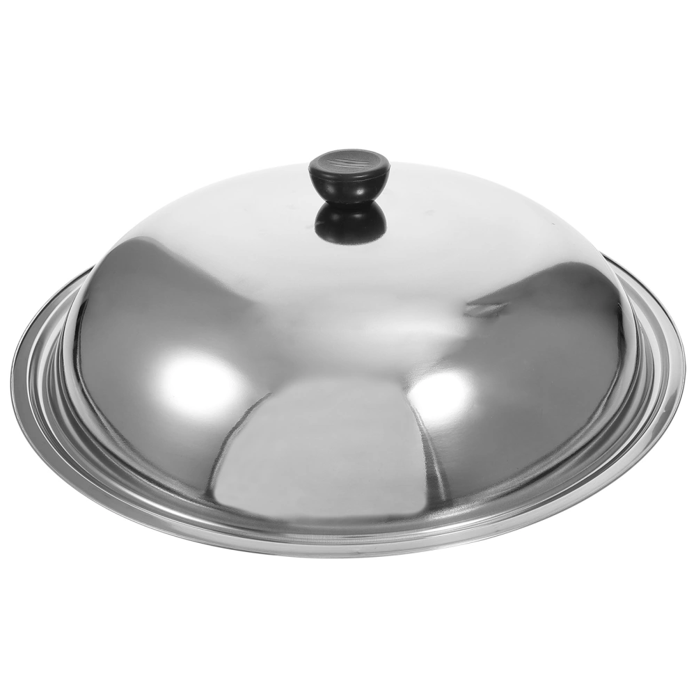 Stainless Steel Cooking Pot Lid Multifunction Anti-scald Thicken Pot Cover Protector Kitchen Tool(36cm)