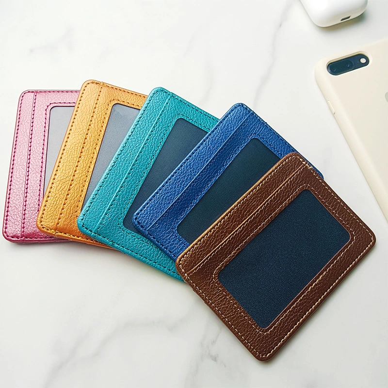 Creative Transparent Large Capacity Multi-functional PU Leather Card Holder