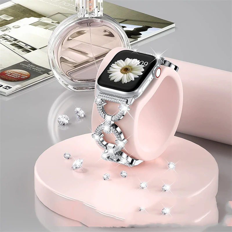 Advanced Rhinestone Strap Smart 4 Sports 3 Generations