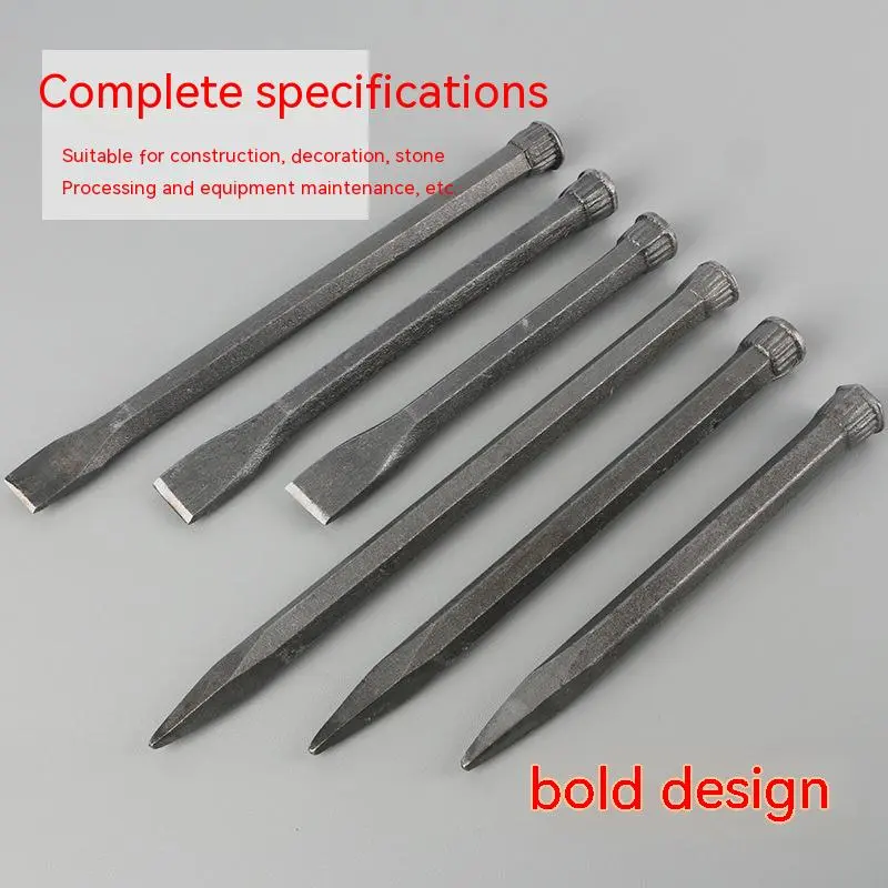 Alloy Tungsten Steel Stonecutter's Chisel Handmade Cement Chisel