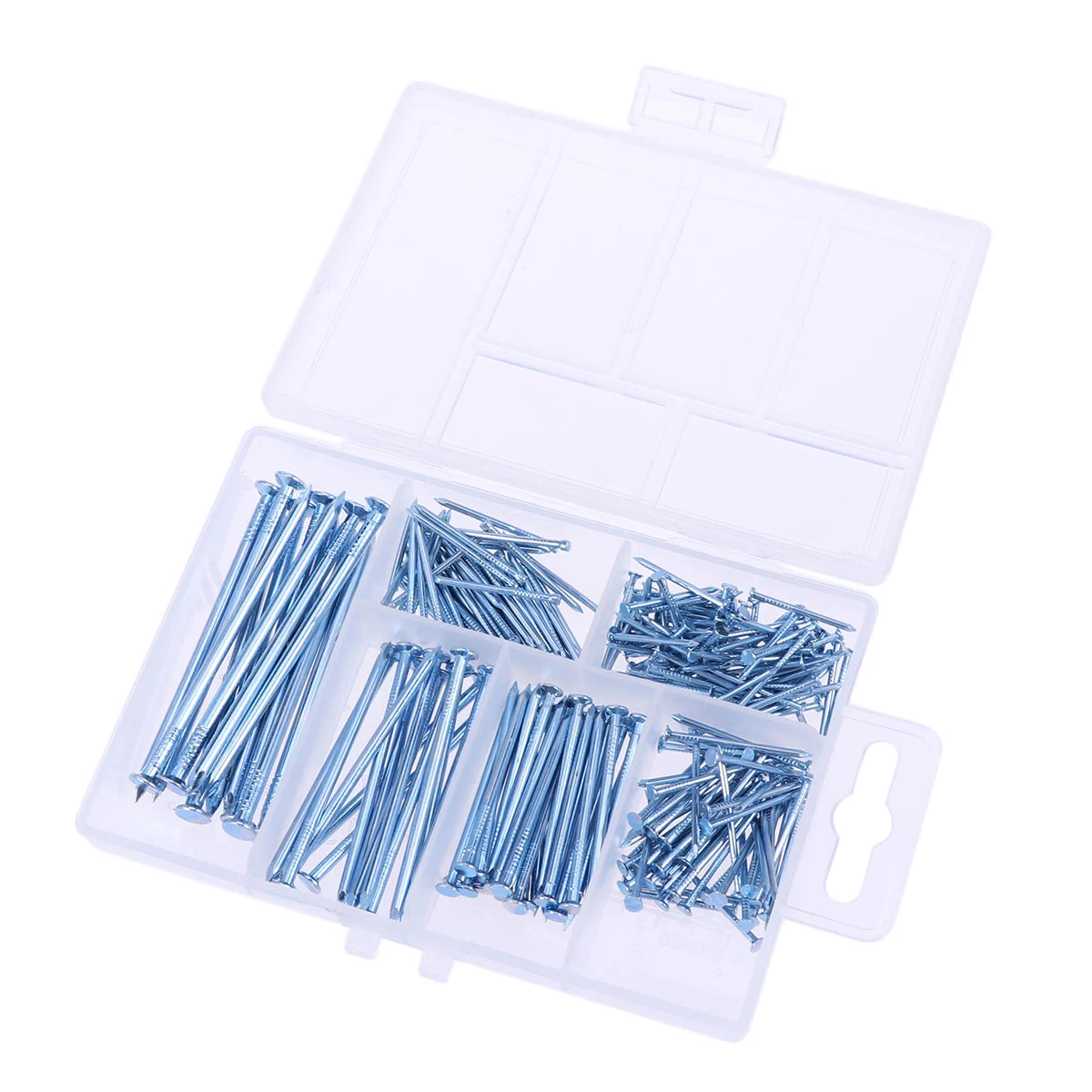 240 PCS Assortment Nails Brad Nails Round Picture Hanging Nails (Silver)