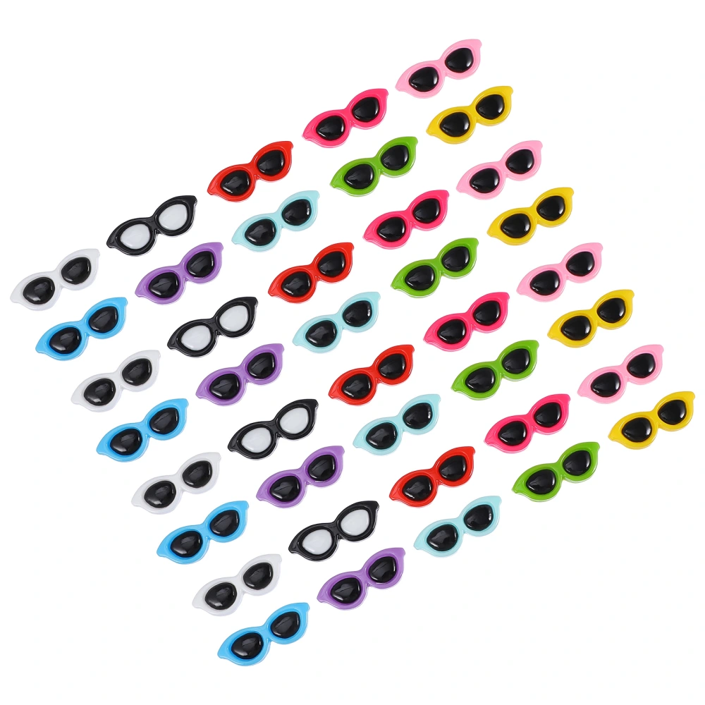 40Pcs Mini Resin Sunglasses Charm Scrapbooking Jewelry Making Flatback Charms