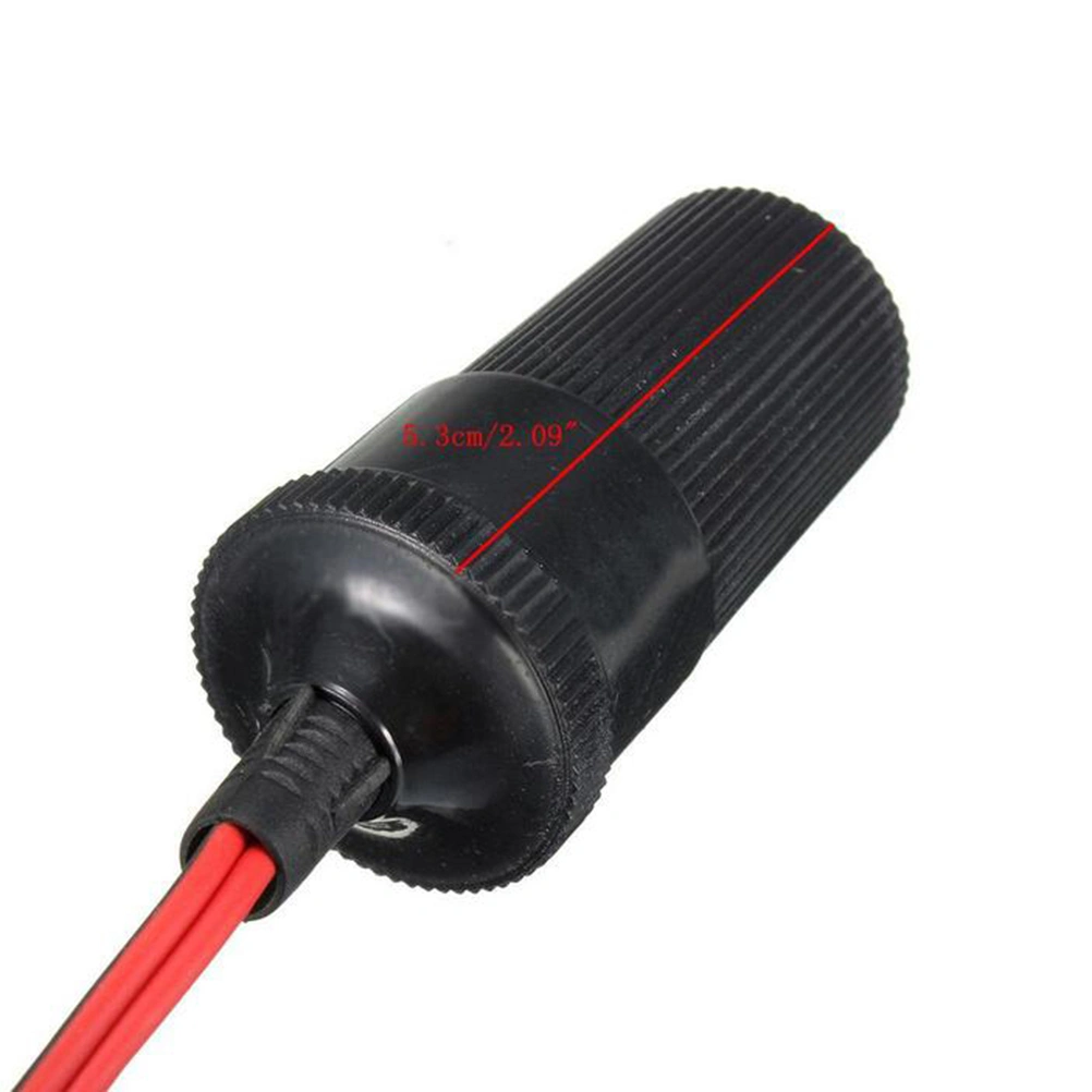1.5M Car Battery Terminal Clamp Clip-on Cigarette Lighter Socket Power Adapter Car Booster Jumper Cables