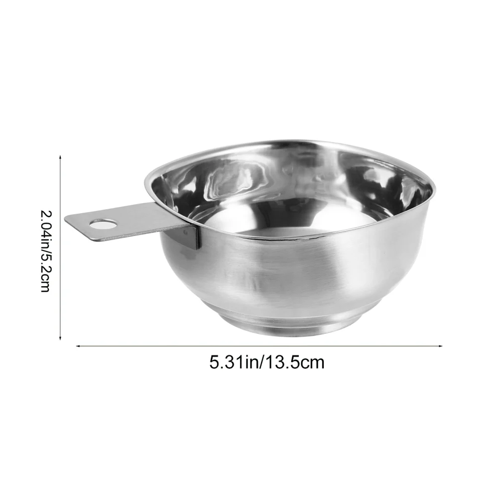 1pc Stainless Steel Square Wide Mouth Funnel Large Diameter Oil Leakage Jam Funnel with Handle Kitchen Gadget for Home Kitchen Restaurant (Silver)