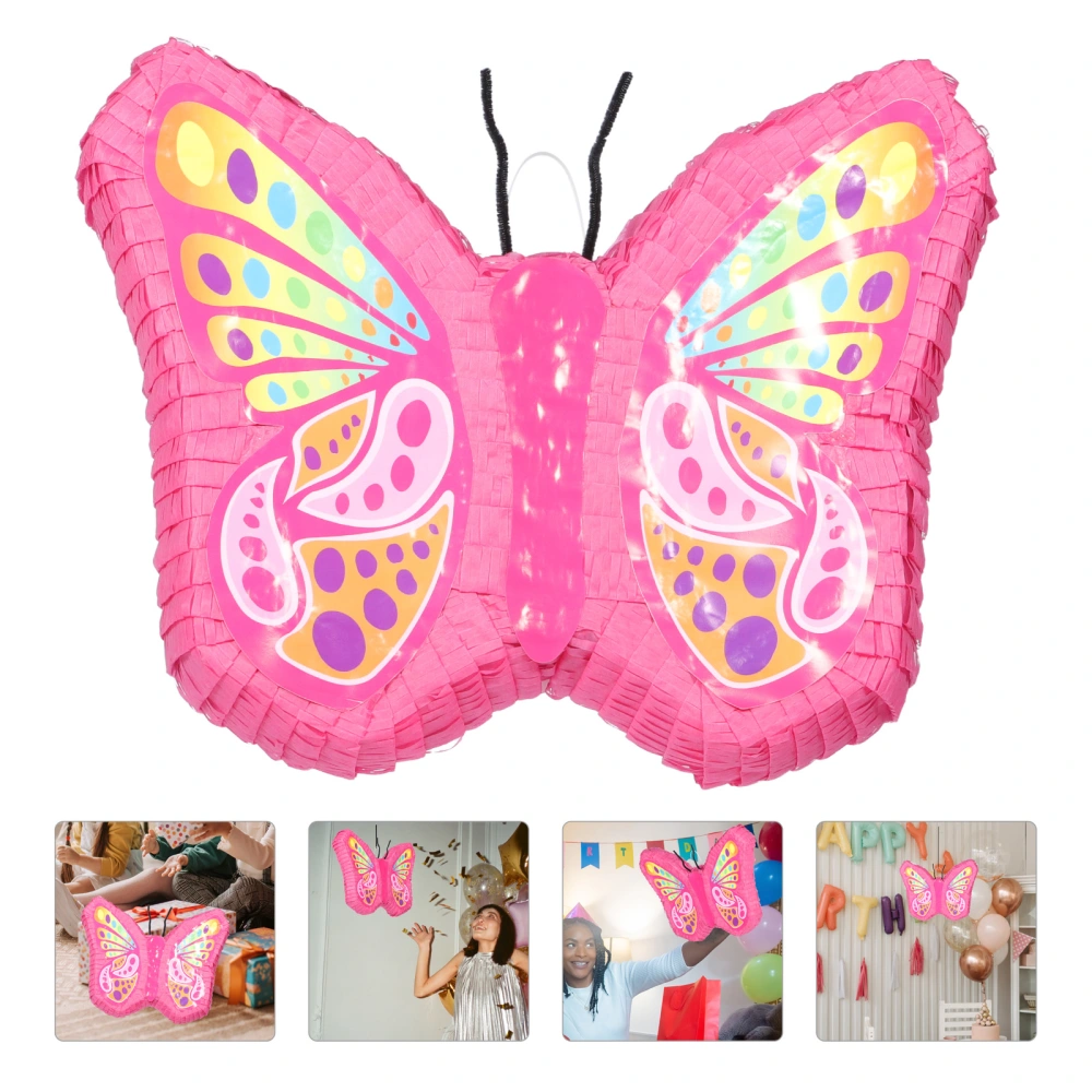 Birthday Party Pinata Butterfly-shape Pinata Toy Kids Pinata Plaything for Party