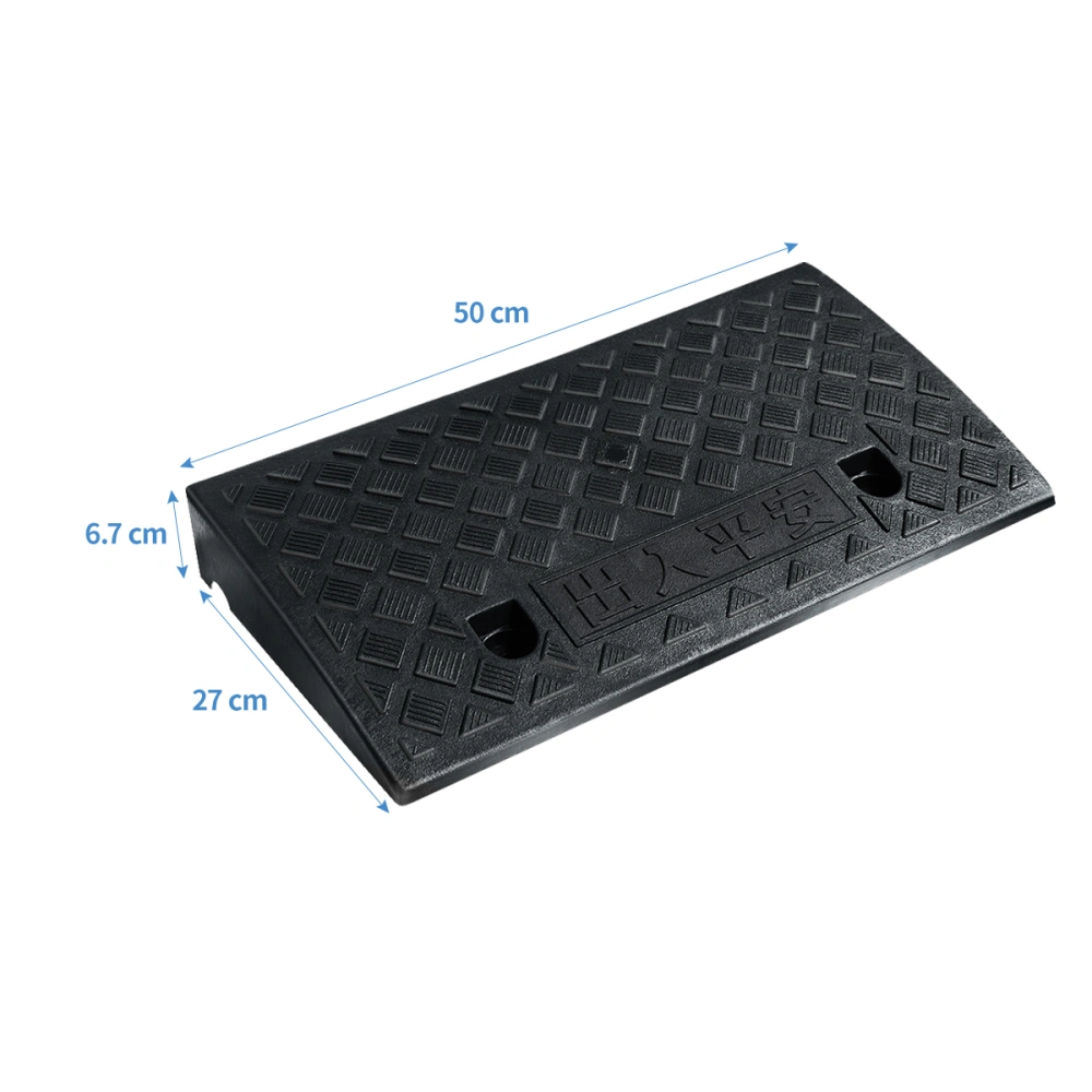 OUNONA Threshold Ramp Portable Step Mat Ramp Mat Lightweight Curb Ramps Heavy Duty Ramp Mat for Vehicles (Black)