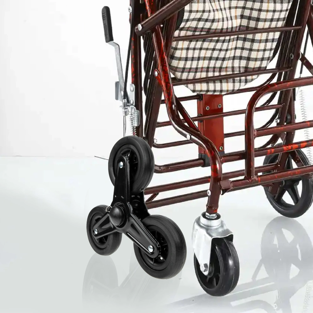 1 Pair Hand Truck Wheels Shopping Cart Casters Heavy Duty Triangle Wheels Luggage Cart Wheels