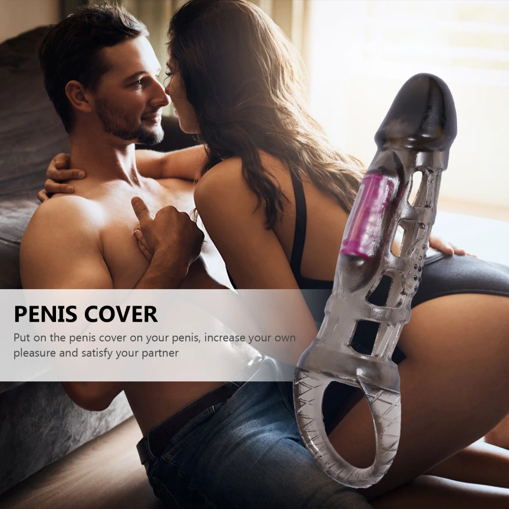 Vibrating Penis Cover Portable Penis Sleeve Male Sex Toy Adult Supplies