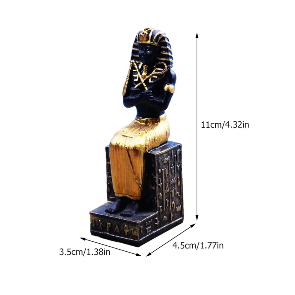 1Pc Ancient Egyptian Pharaoh Figurine Home Office Decor Collectible Artware