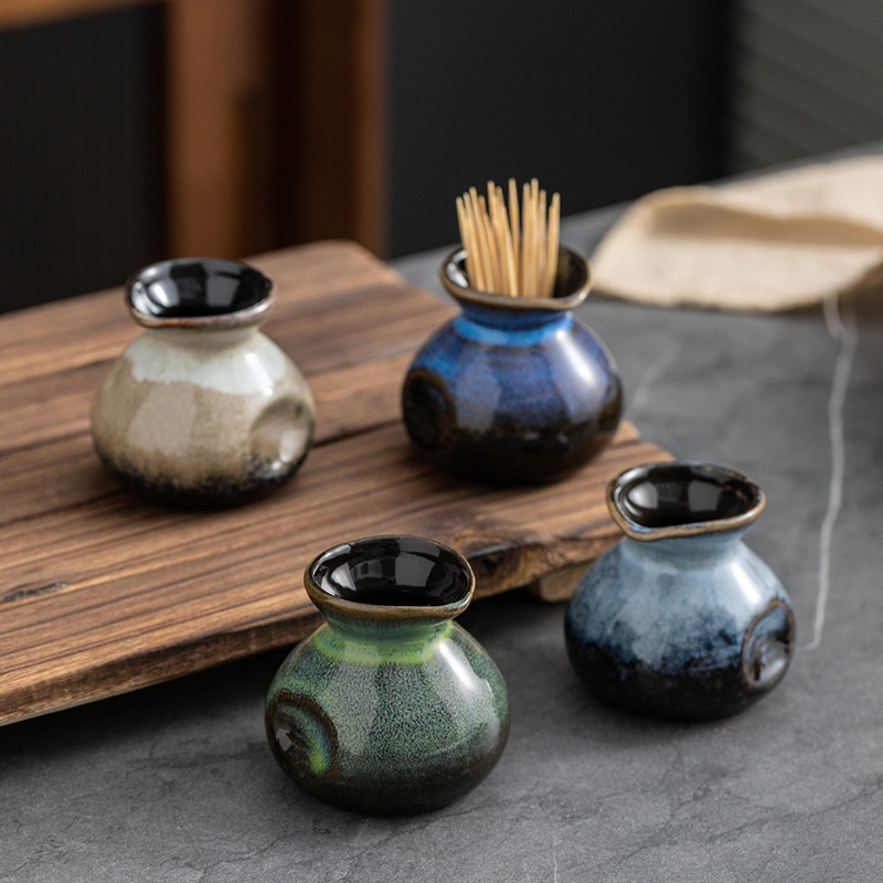 Japanese-style Ceramic Home Creative Plate Decoration Toothpick Holder