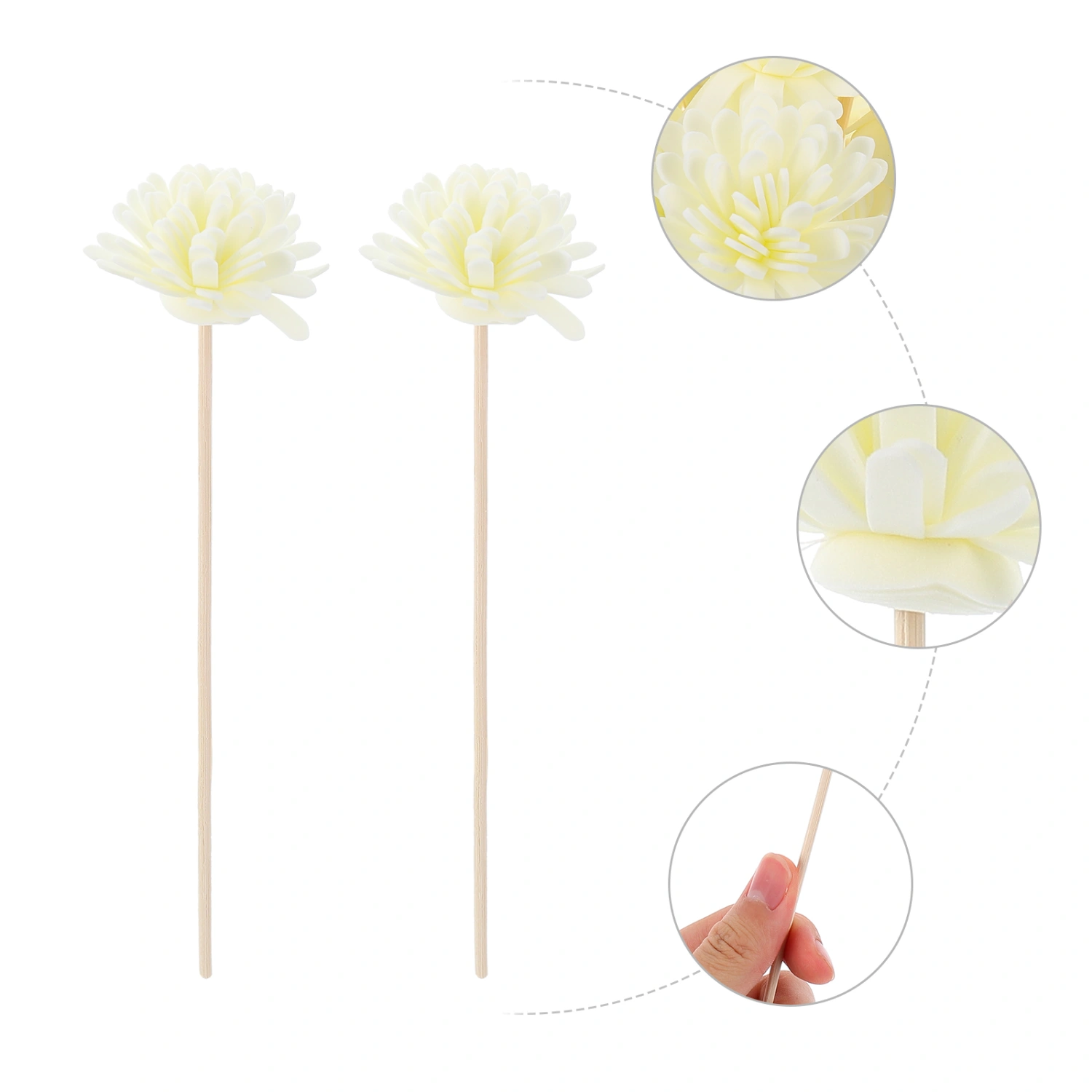 30pcs Rattan Flower Sticks Natural Fragrance Diffuser Aroma Oil Diffuser Flower