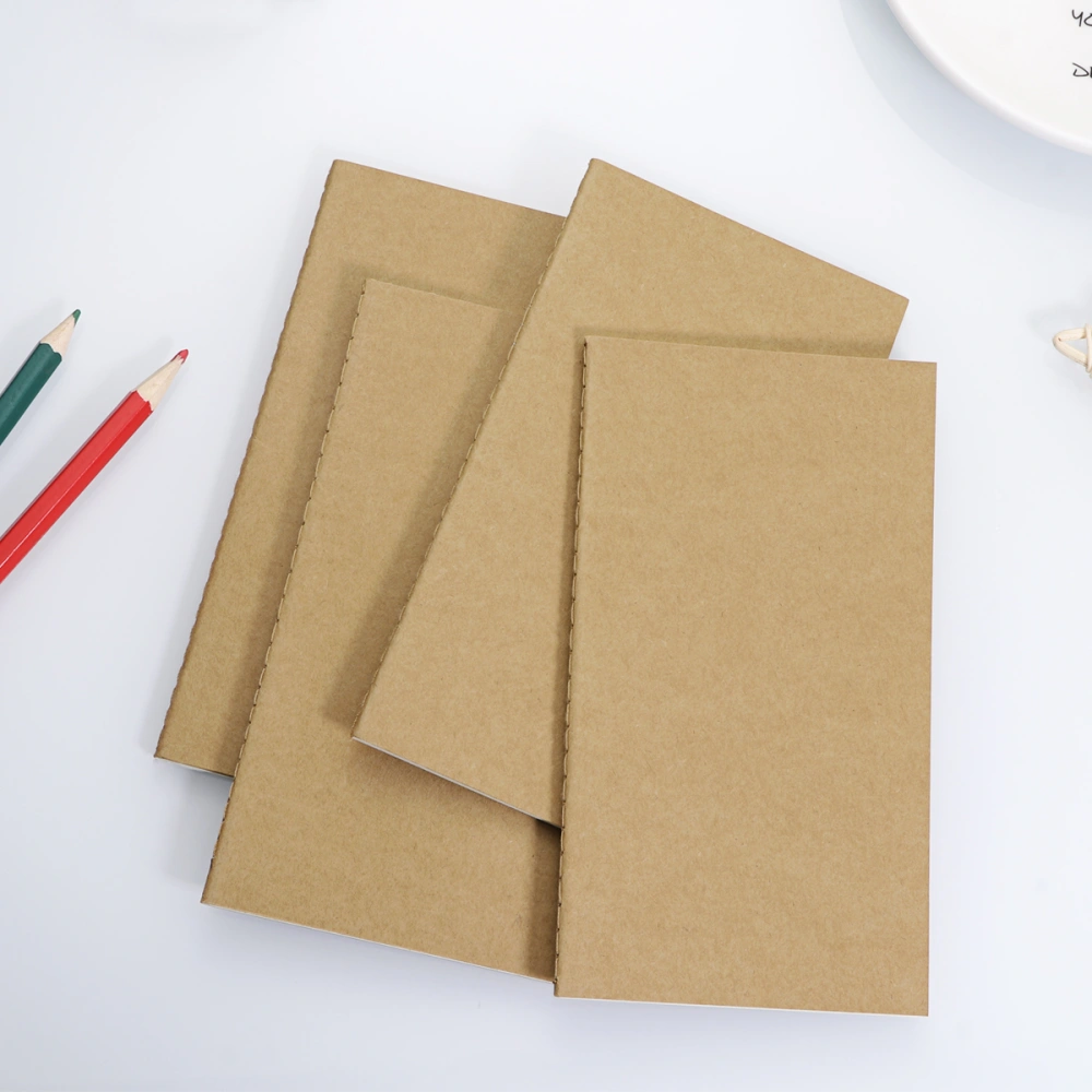 YeahiBaby 12Pcs Kraft Paper Notebook Blank Travel Journal Notebook for Writing Drawing