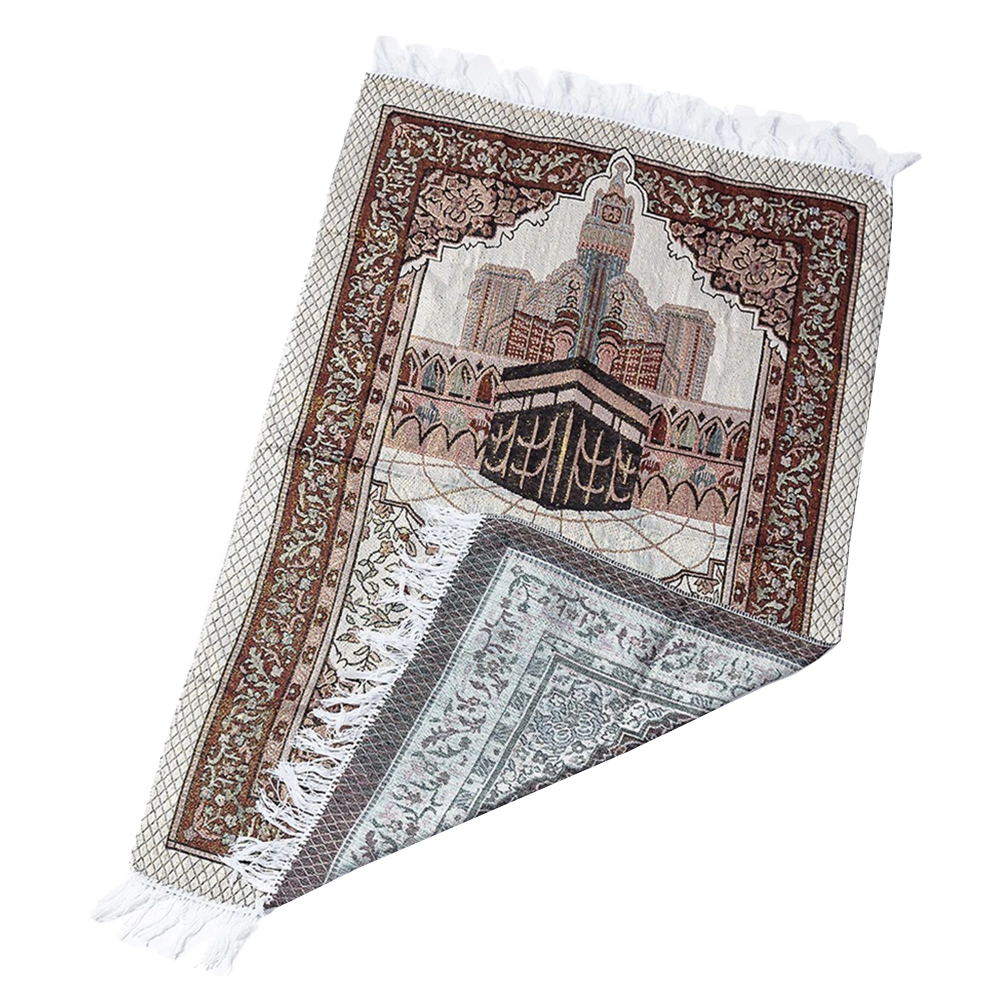 1 Pc Lesser Bairam Muslim Prayer Rug Practical Prayer Carpet Cotton Mat