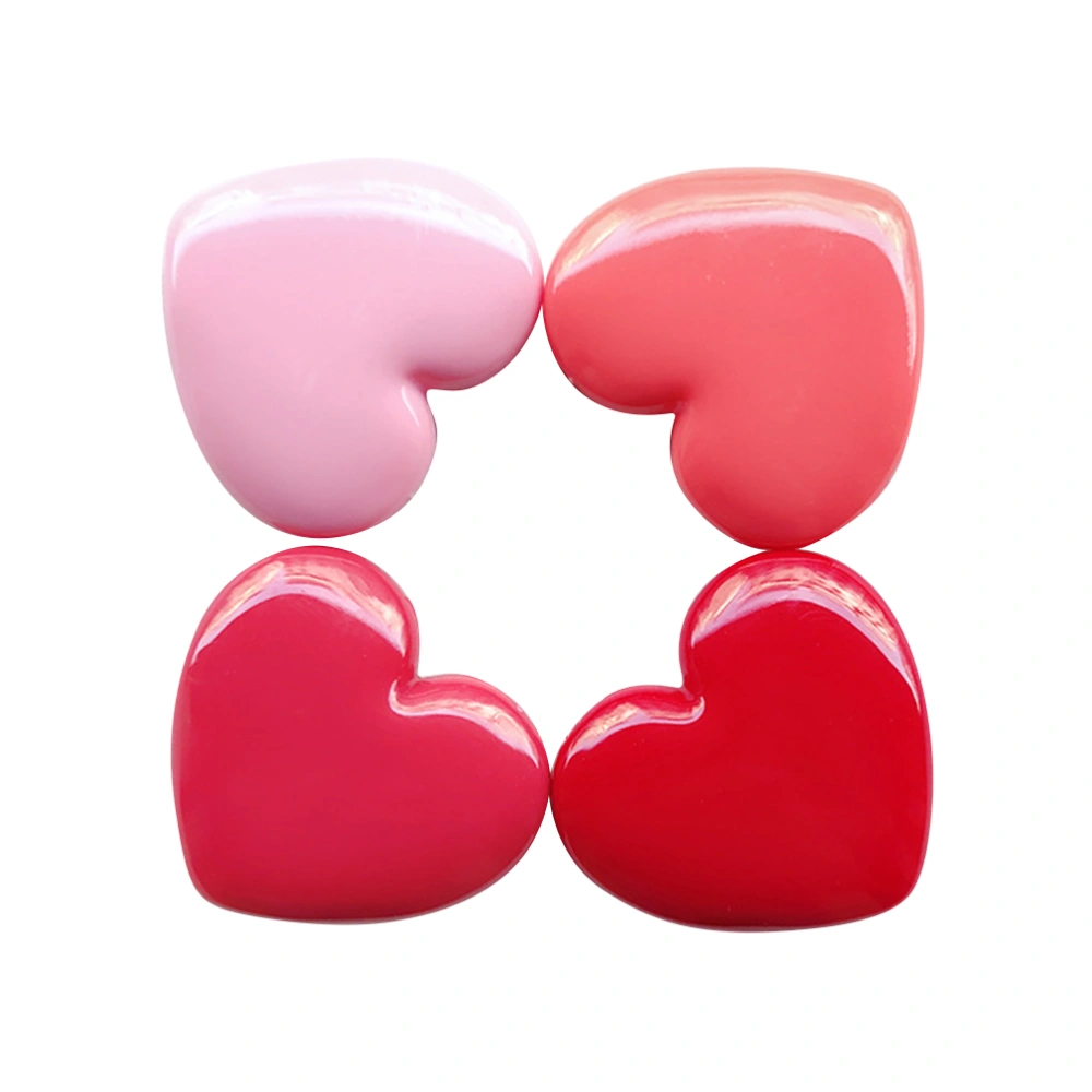 4PCS Lovely Empty Heart Shape Refillable Container Case for Beauty Cosmetic Lipstick Lip Balm Eyeshadow Blusher