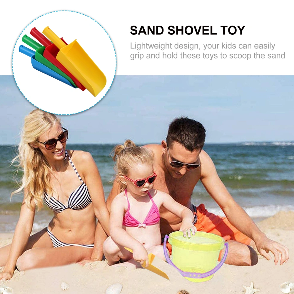 4pcs Short Handle Sand Shovels Kids Scoop Beach Toy Children Playing Sand Toy