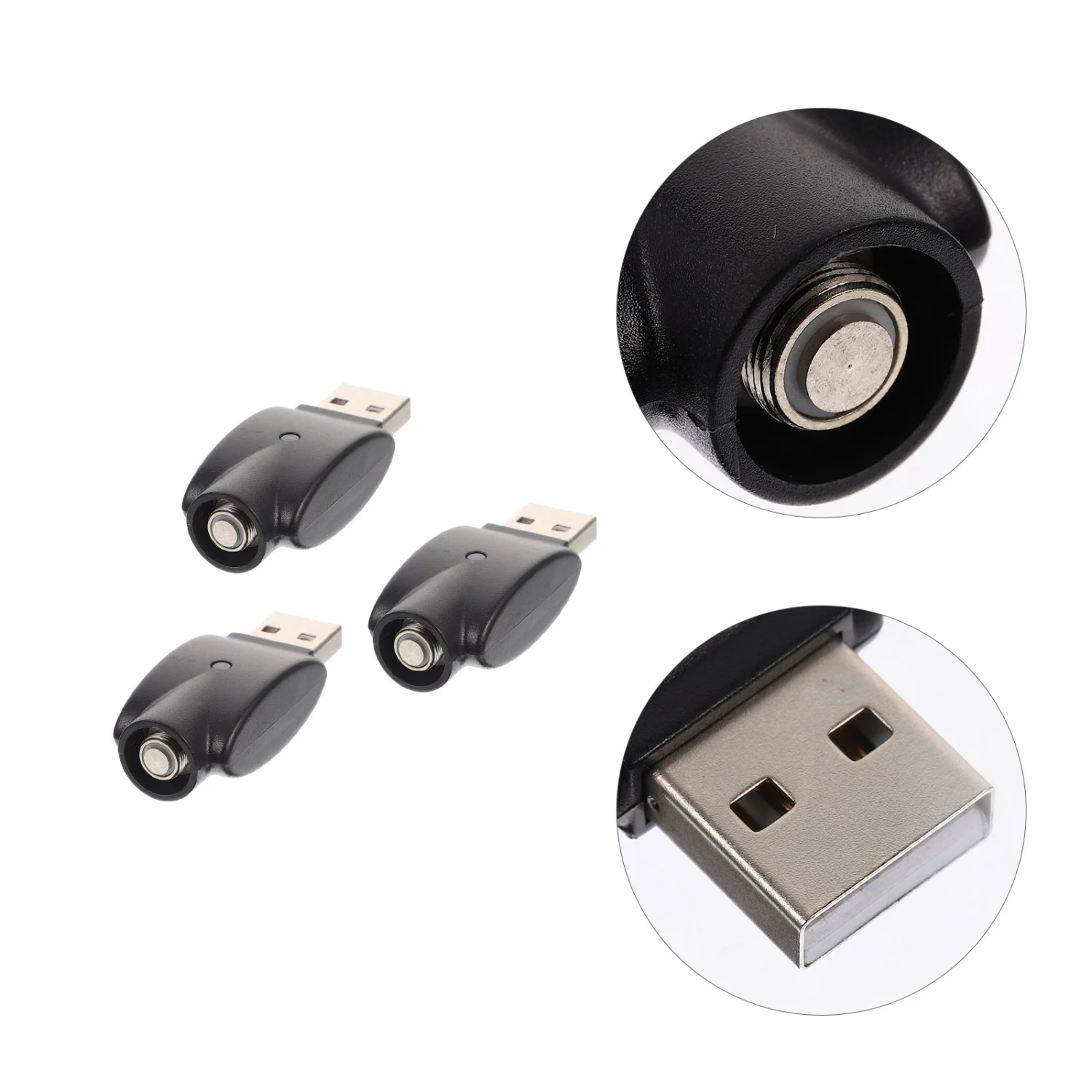 3pcs 510 Battery Chargers Usb Charger With Indicator Light Compatible For Ego Cbd