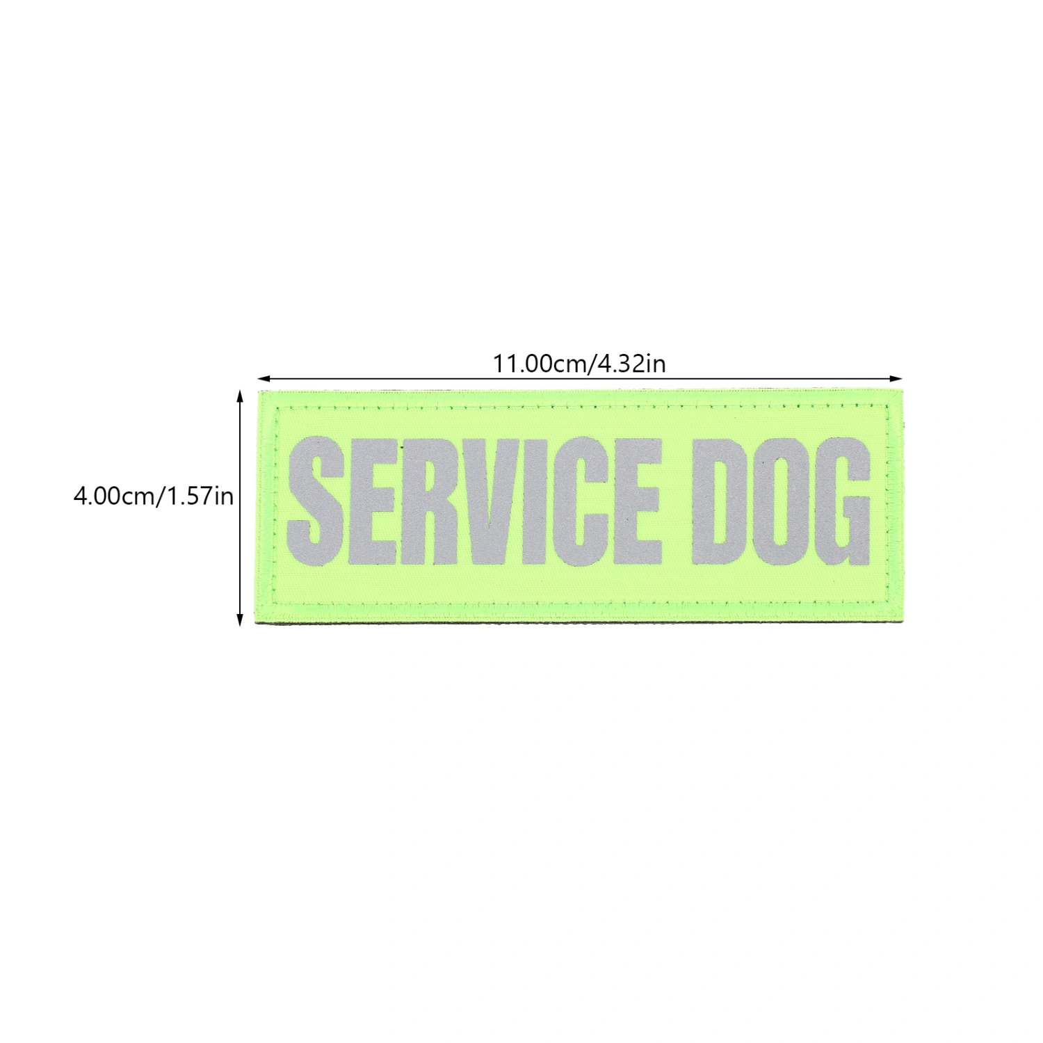 4Pcs Service Dog Professional Dog Patches Reflective Dog Patch Tags Dog Accessory