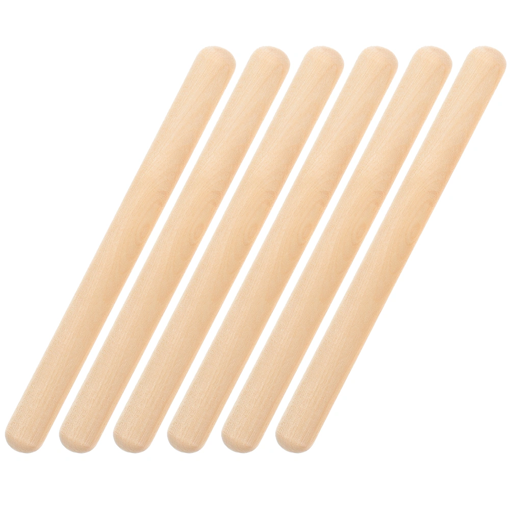 6Pcs Rhythm Sticks Wooden Music Rhythm Sticks Toddler Music Toys Kids Rhythm Sticks